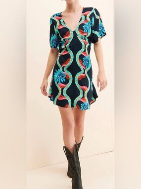Kinga Csilla Lopez Tulip Mini Dress - Small - NWT - Free People